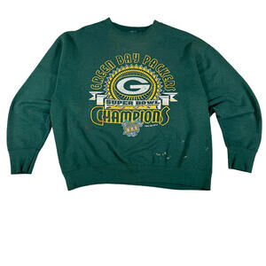 NFL Green Bay Packers Super Bowl Champions Vintage Sweatshirt L